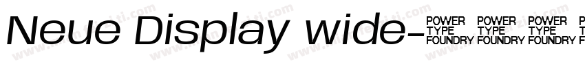 Neue Display wide字体转换